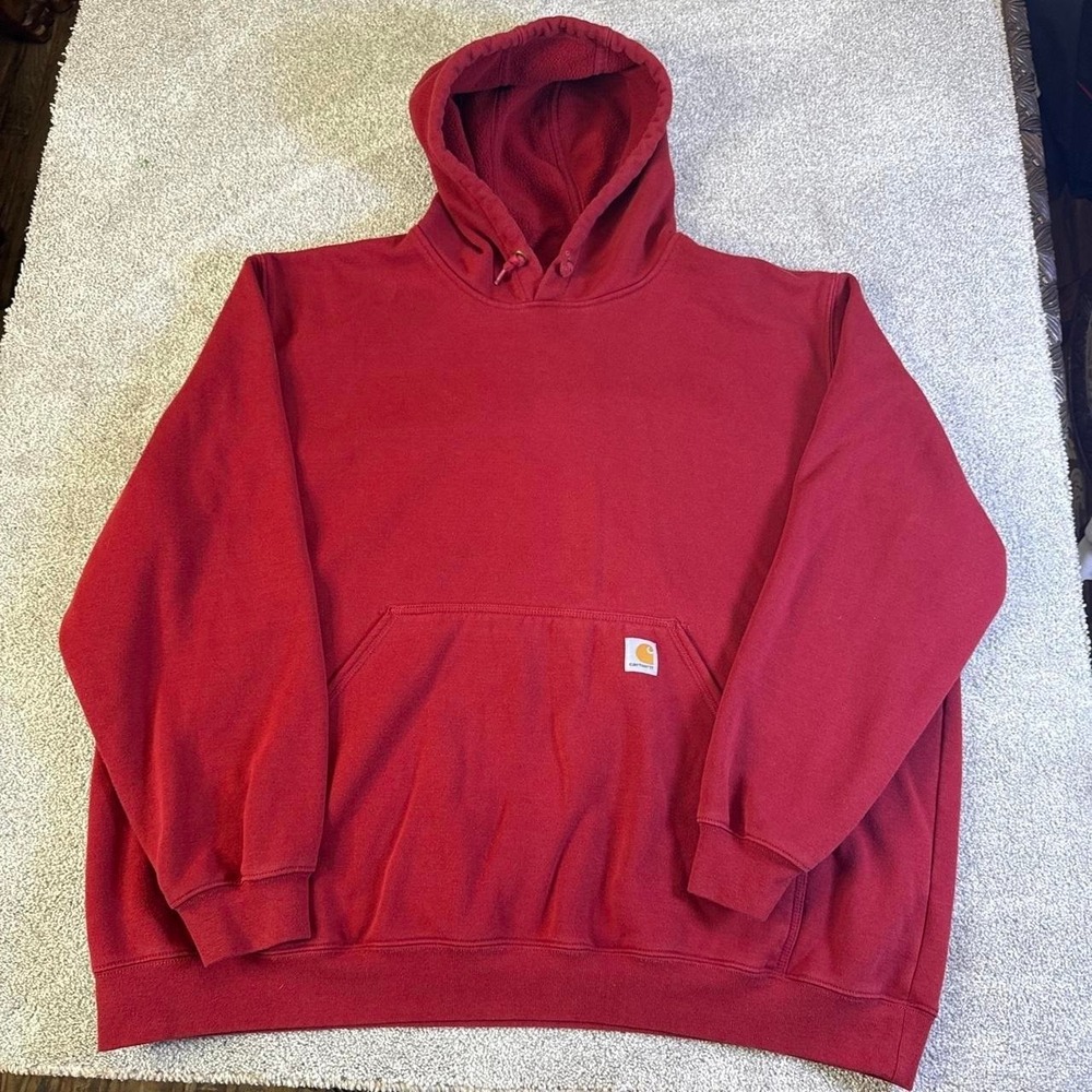 Carhartt Original Fit Red Pullover Hoodie Men's 3X Big & Tall Workwear